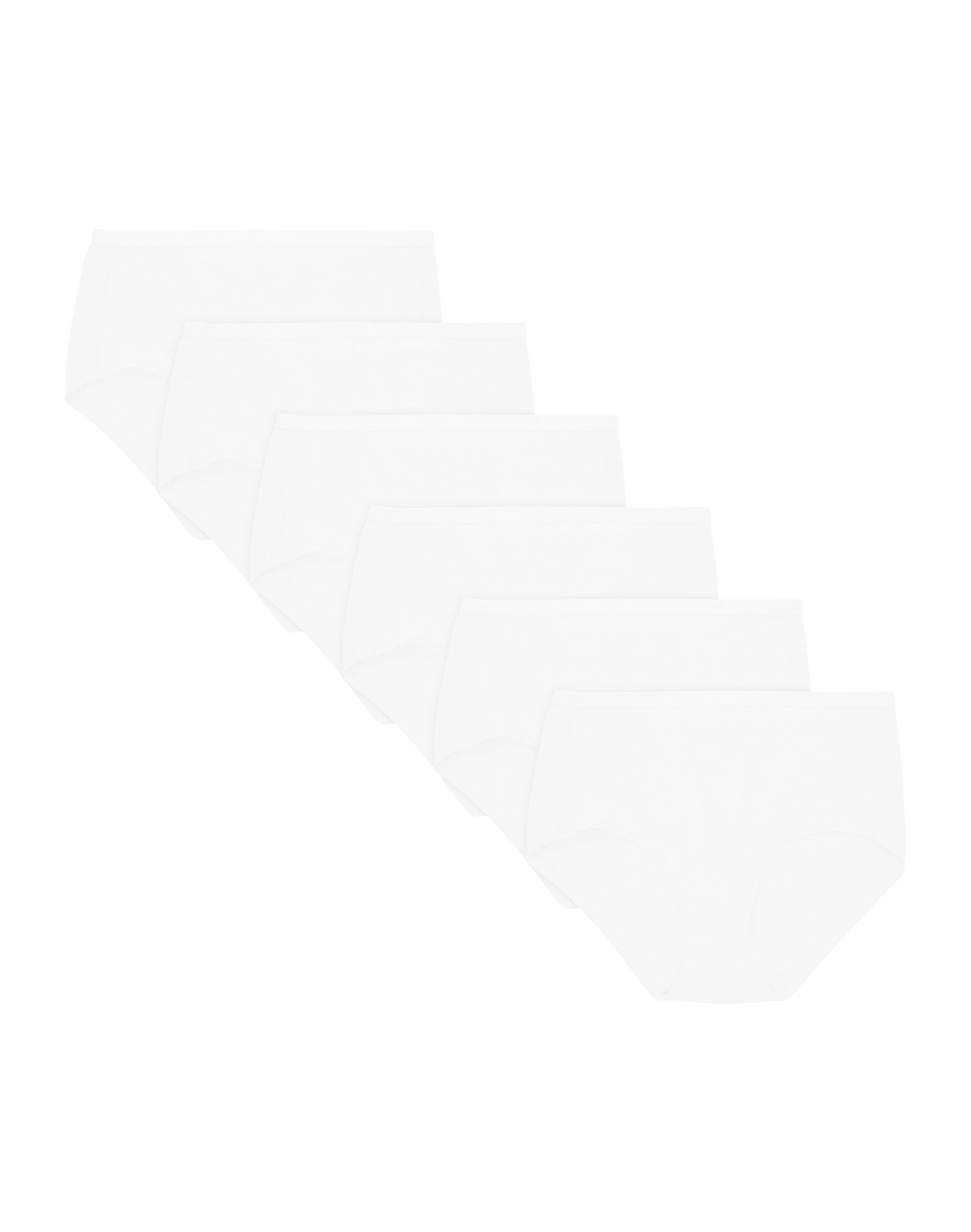 Hanes Ultimate Women's Breathable Brief Underwear, 6-Pack White/White/White/White/White/White 5