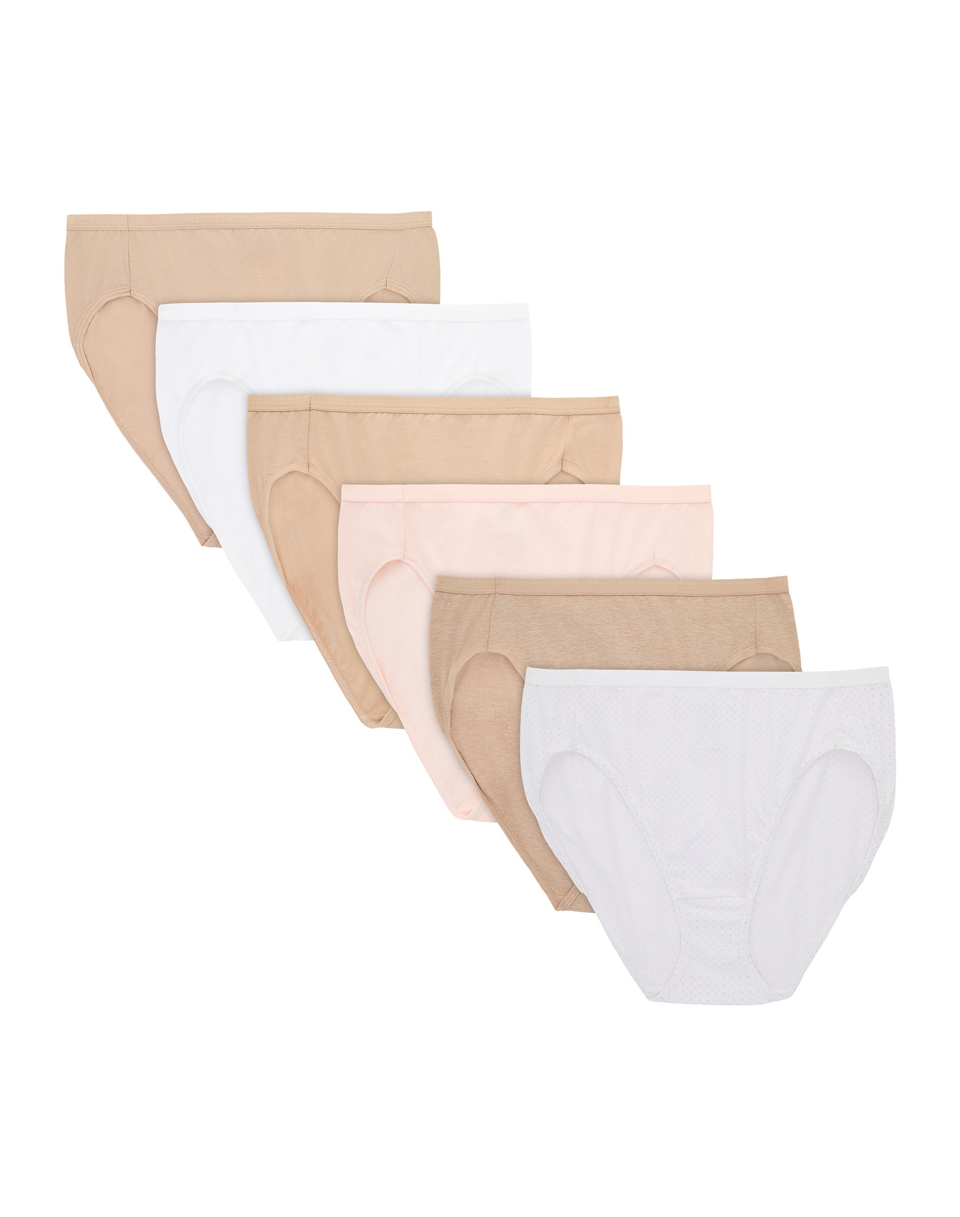 Hanes Ultimate Women's Breathable Hi-Cut Underwear, 6-Pack