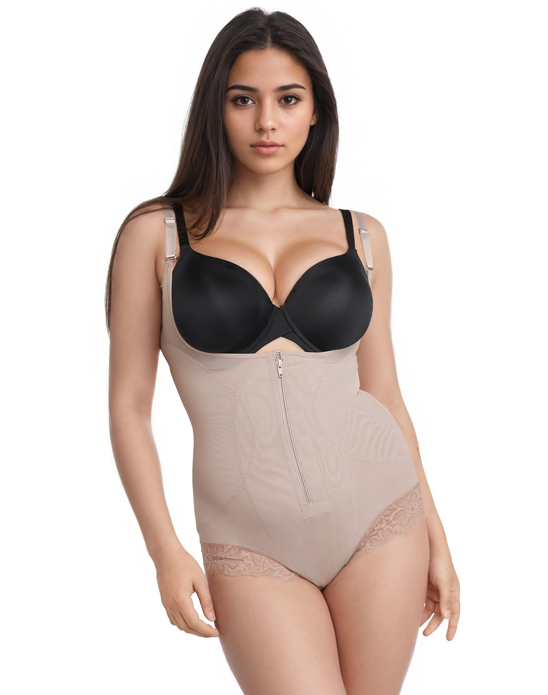 Maidenform Voluptuosa Shapewear Bodysuit, Open-Bust Tummy Control, Wear-Your-Own-Bra Fajas Body Shaper Evening Blush M Womens Maidenform Voluptuosa Shapewear Bodysuit, Open-Bust Tummy Control, Wear-Your-Own-Bra Fajas Body Shaper Evening Blush M Womens
