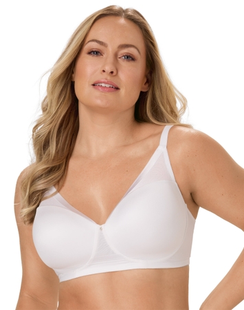Bali Flawless Fit Women's Wireless Bra with Foam, T-Shirt Bra, Moisture Wicking