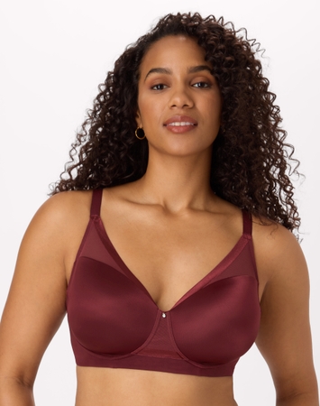 Bali Flawless Fit Women's Wireless Bra with Foam, T-Shirt Bra, Moisture Wicking