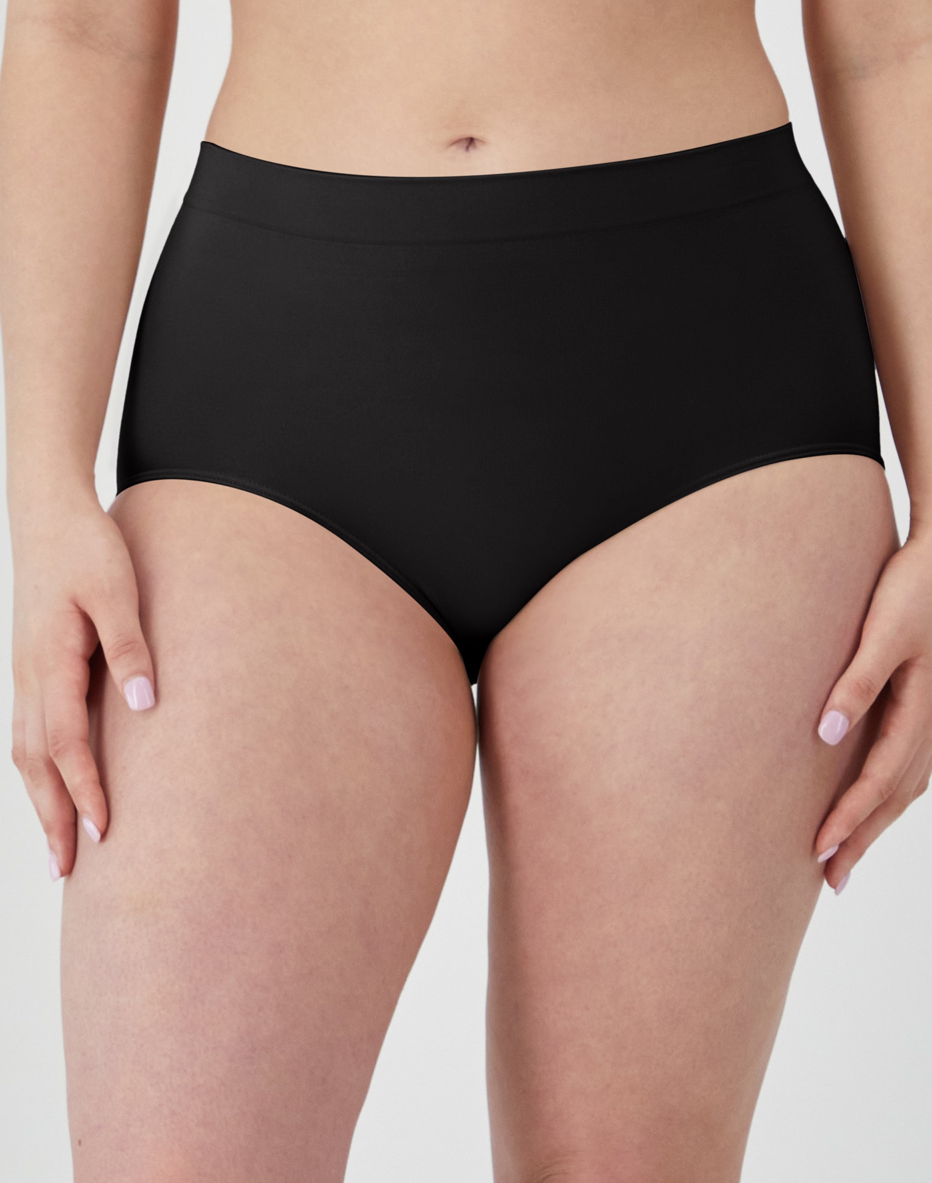 Bali One Smooth U All-Around Smoothing Underwear Brief Black 9 Women's