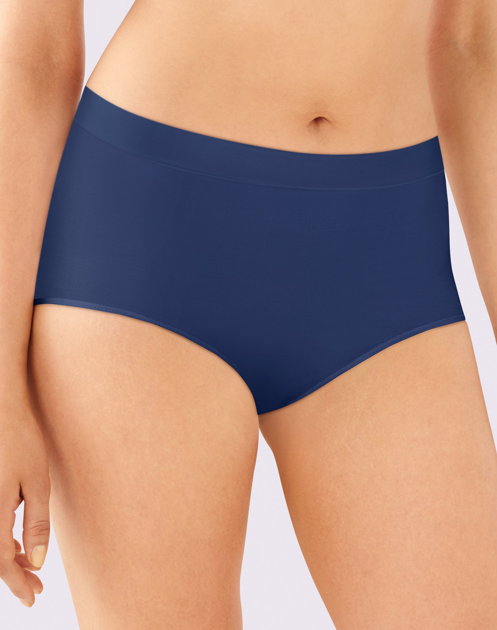 Bali One Smooth U All-Around Smoothing Underwear Brief In The Navy 6 Women's