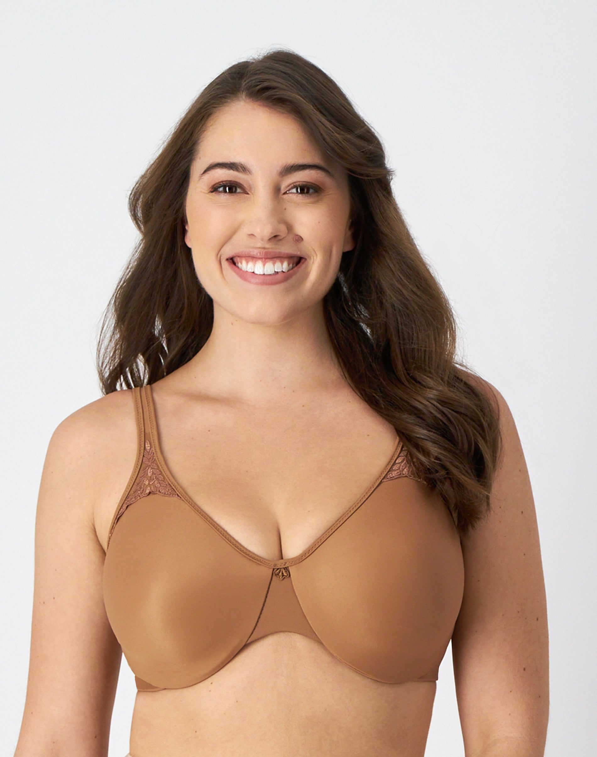 Bali Passion For Comfort Minimizer Underwire Bra - Reduces Bust Up To 1.5 Inches, Smooth Lining, Cushioned Straps