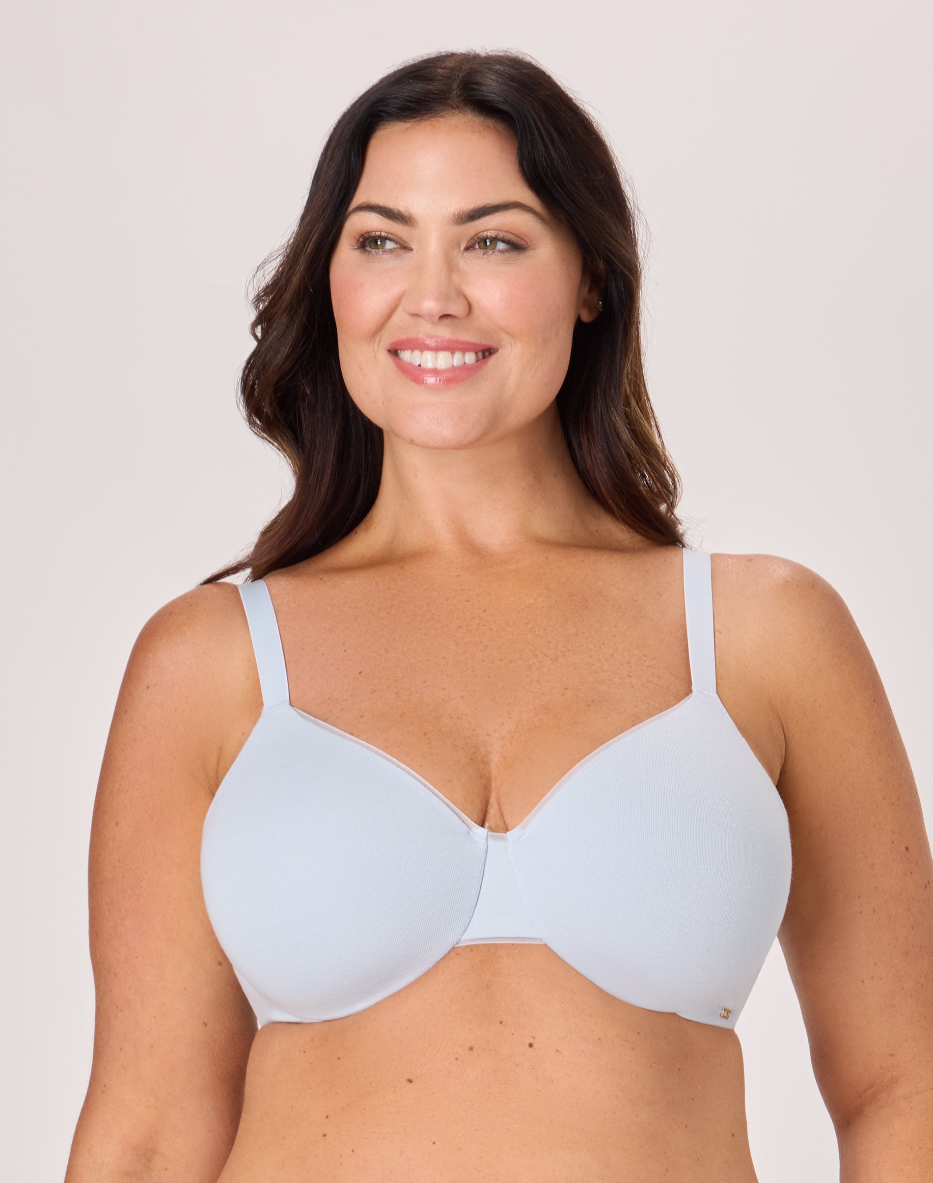Bali Cotton Collection Underwire T-Shirt Bra Salty Pepper Grey 40D Women's