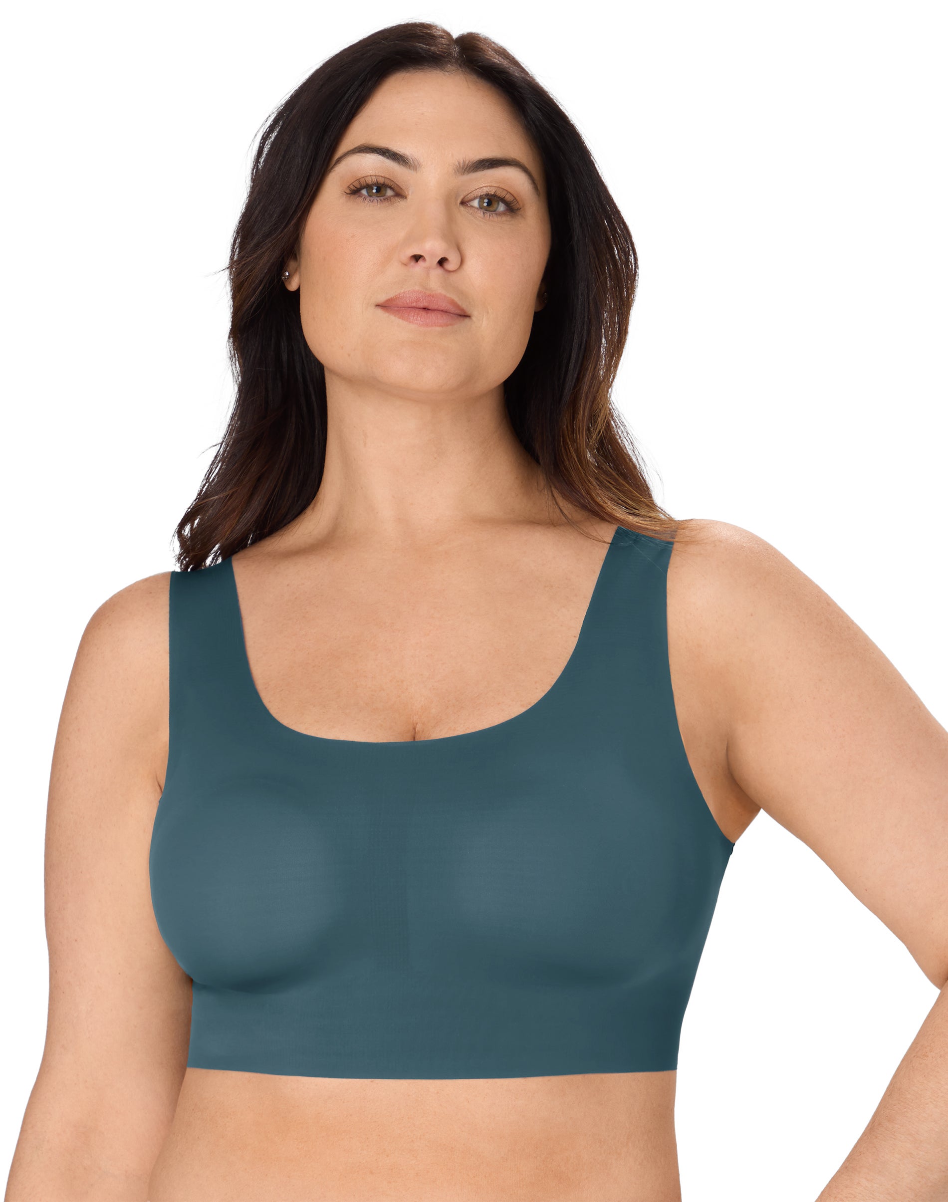Bali Comfort Revolution EasyLite Wireless Bra Sophisticated Teal 2XL Women's
