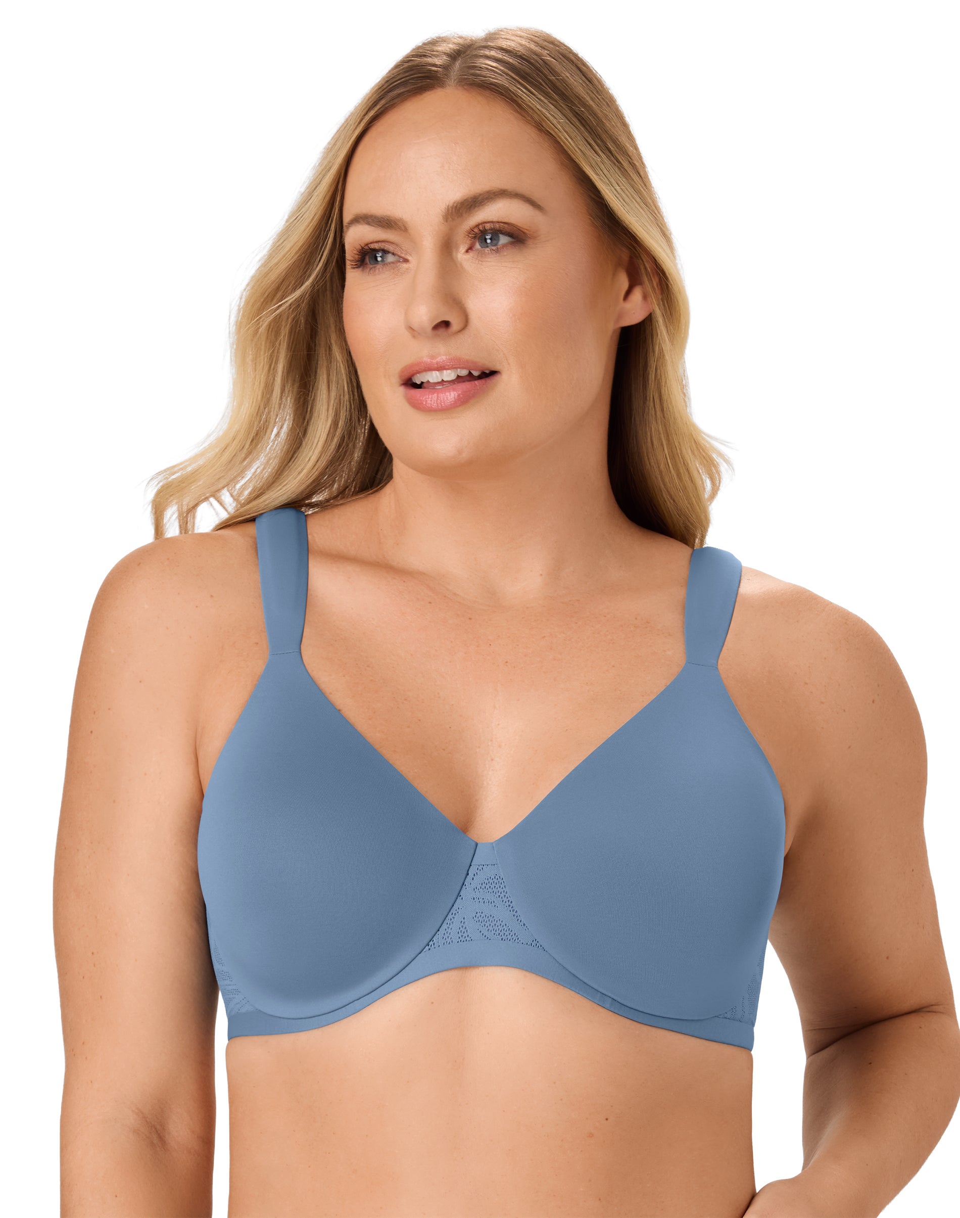 Bali's Coolest Smoothing Underwire T-Shirt Bra Antique Blue 40DD Women's