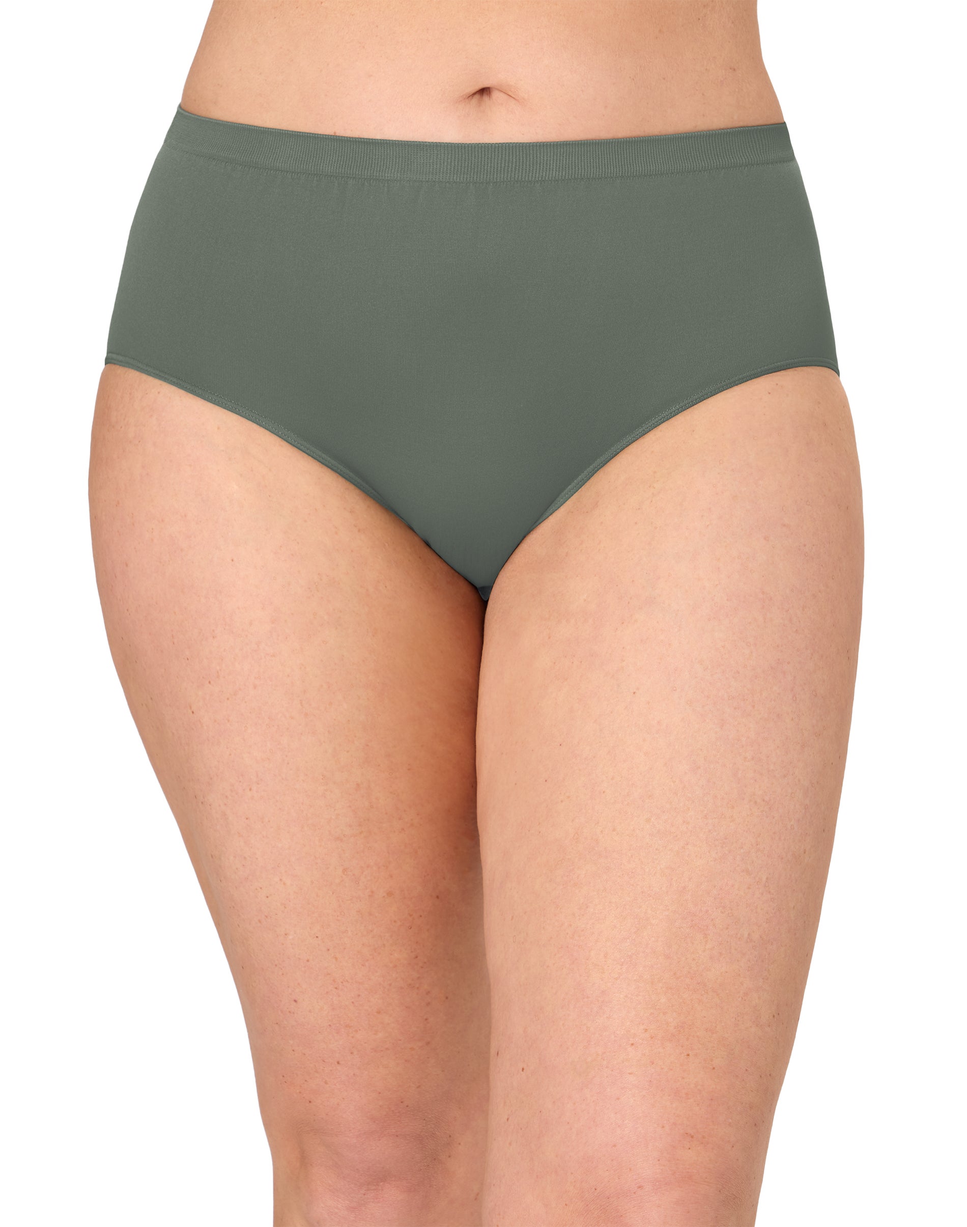 Bali Comfort Revolution Seamless Brief Repurposed Grey 11 Women's