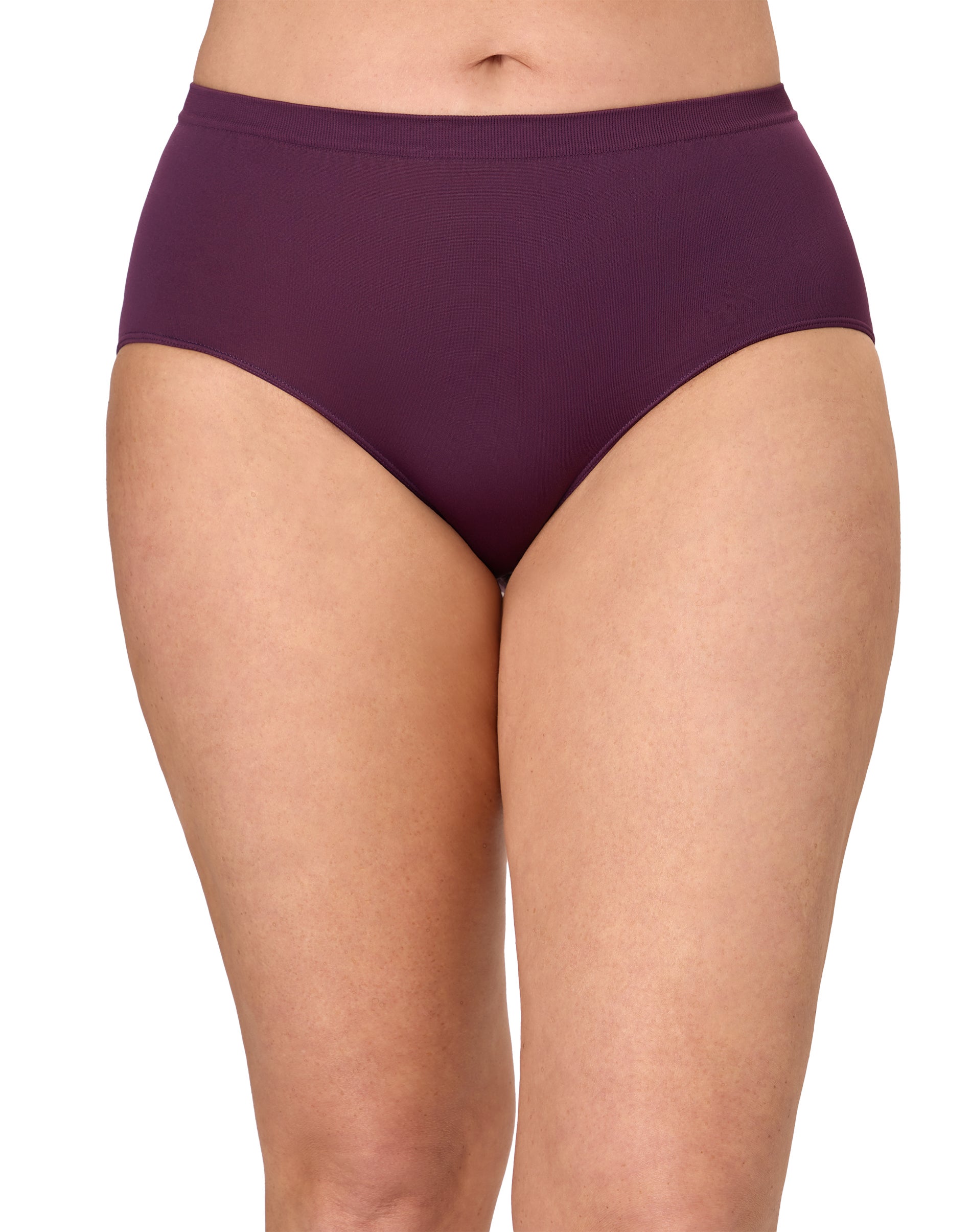 Bali Comfort Revolution Seamless Brief Blackberry Jam 7 Women's