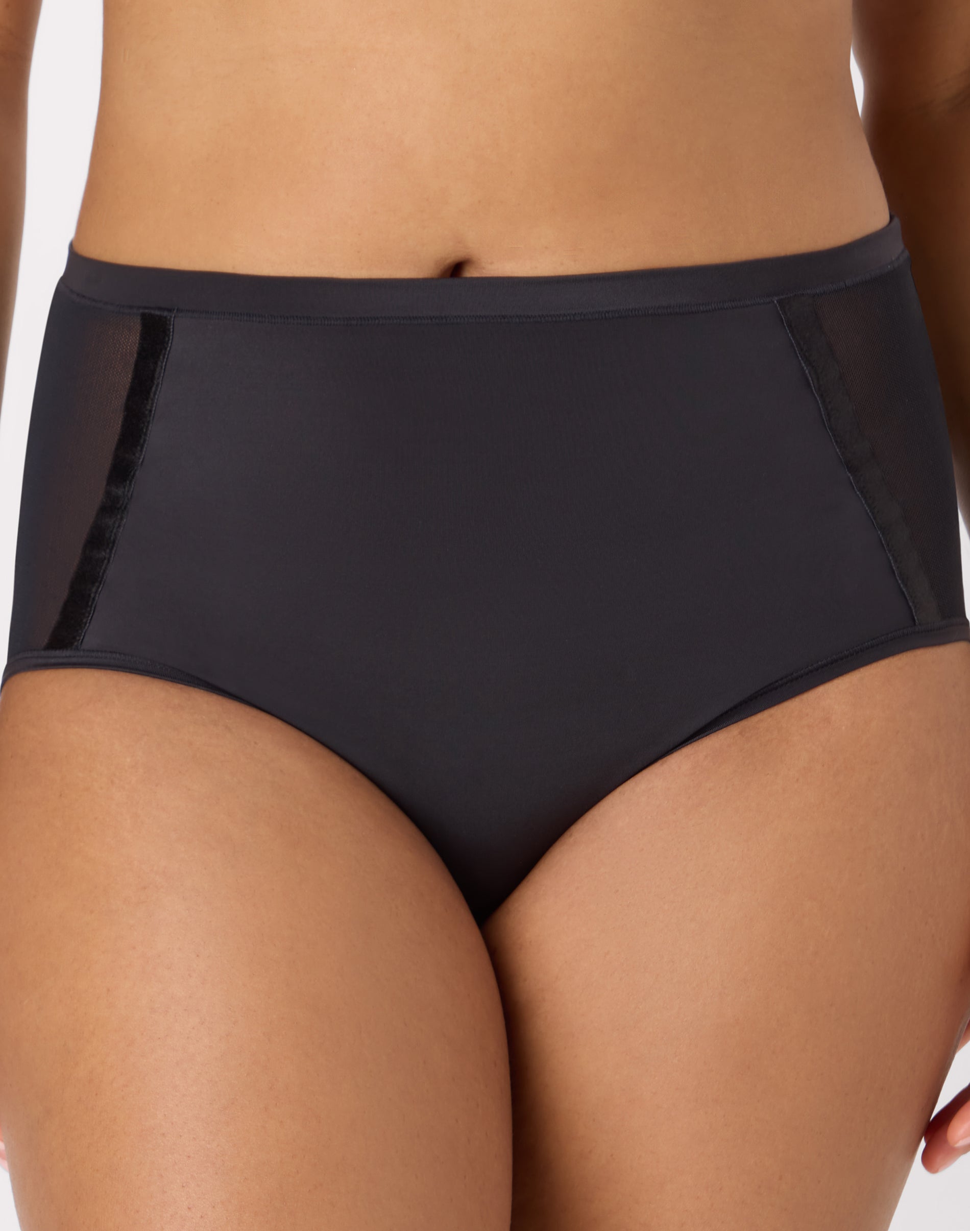 Bali Women's Underwear Brief, Flawless Fit, Moisture Wicking Black L