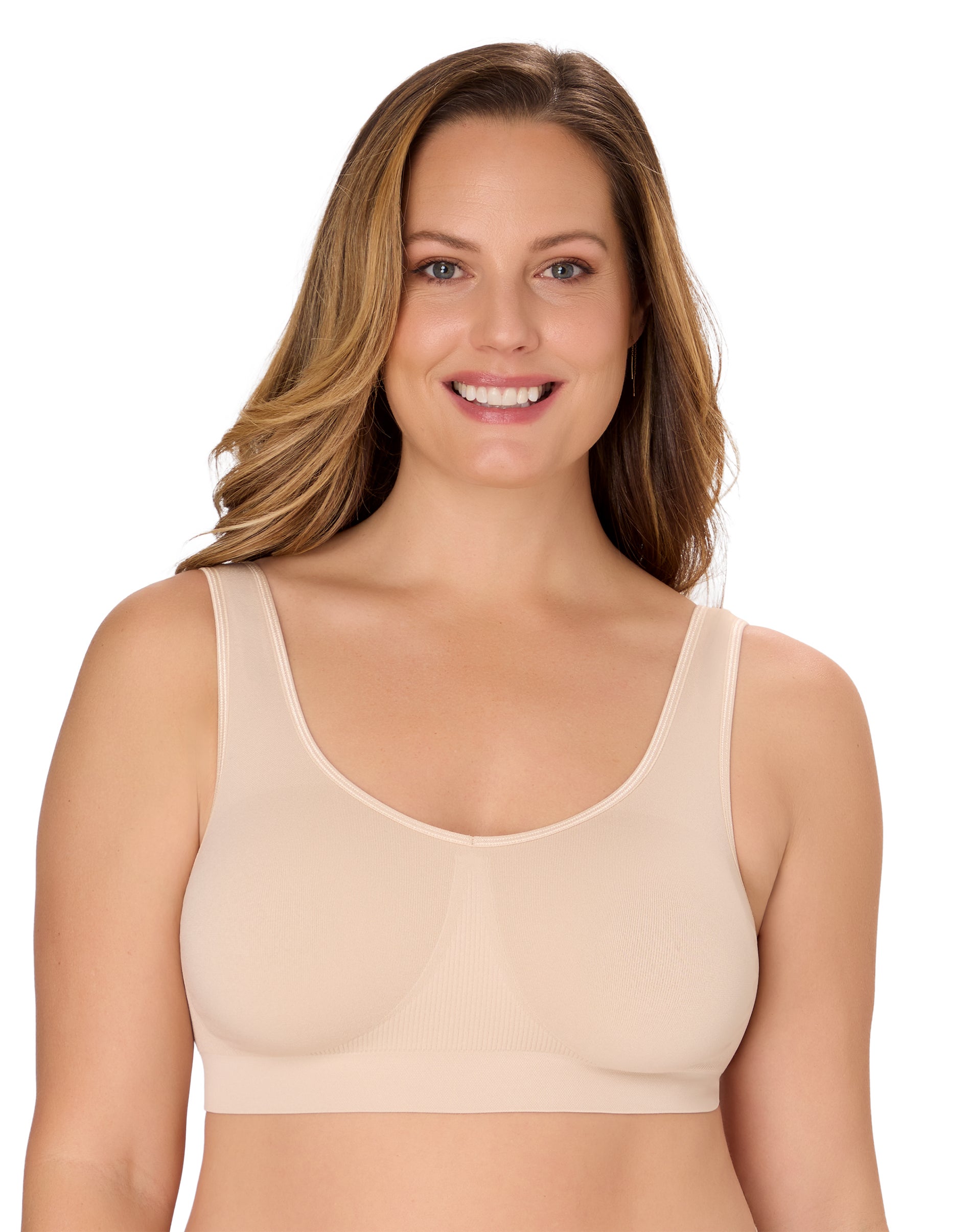 Bali One Smooth U Support Bralette Soft Taupe M Women's