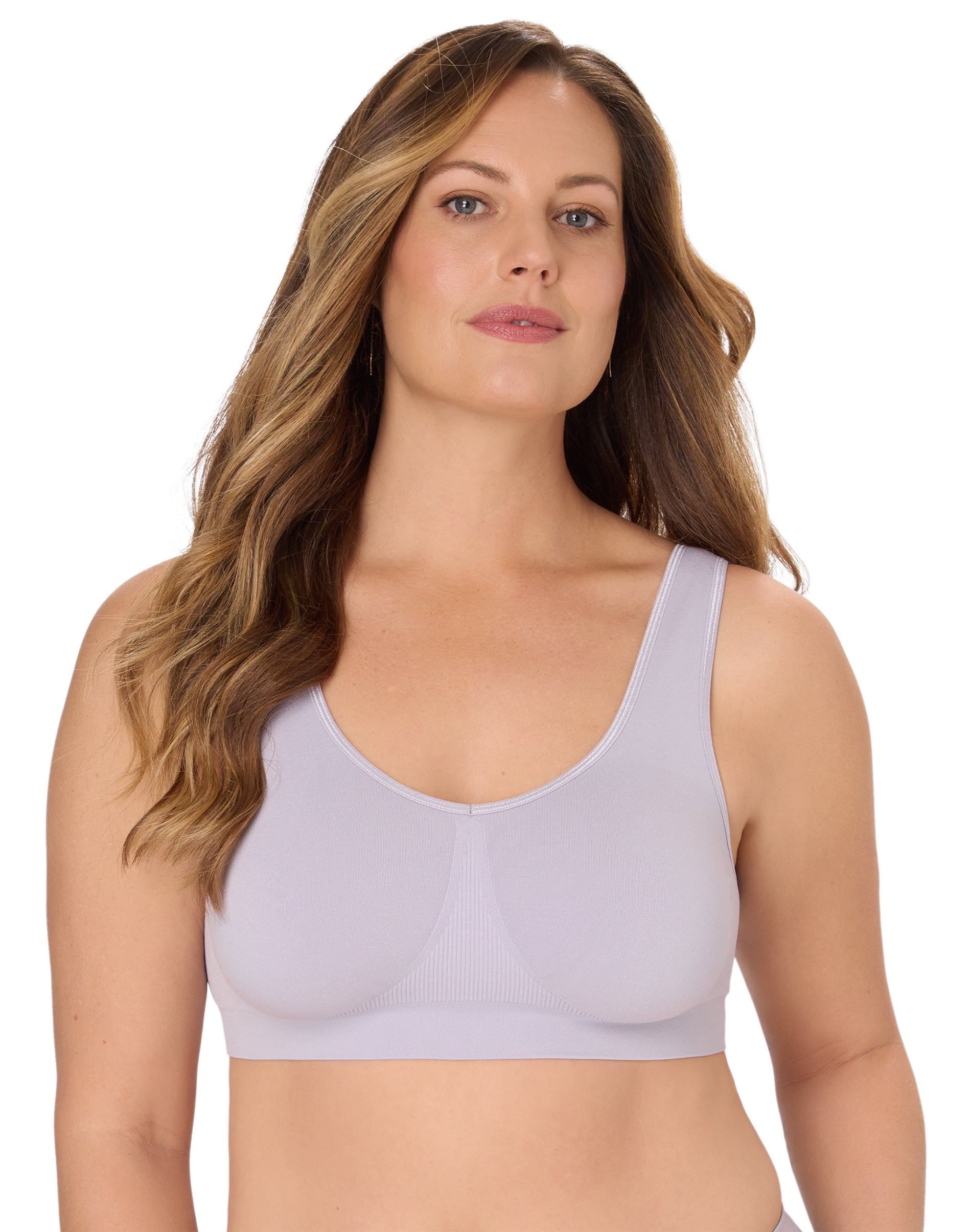 Bali One Smooth U Support Bralette Whisper Violet L Women's