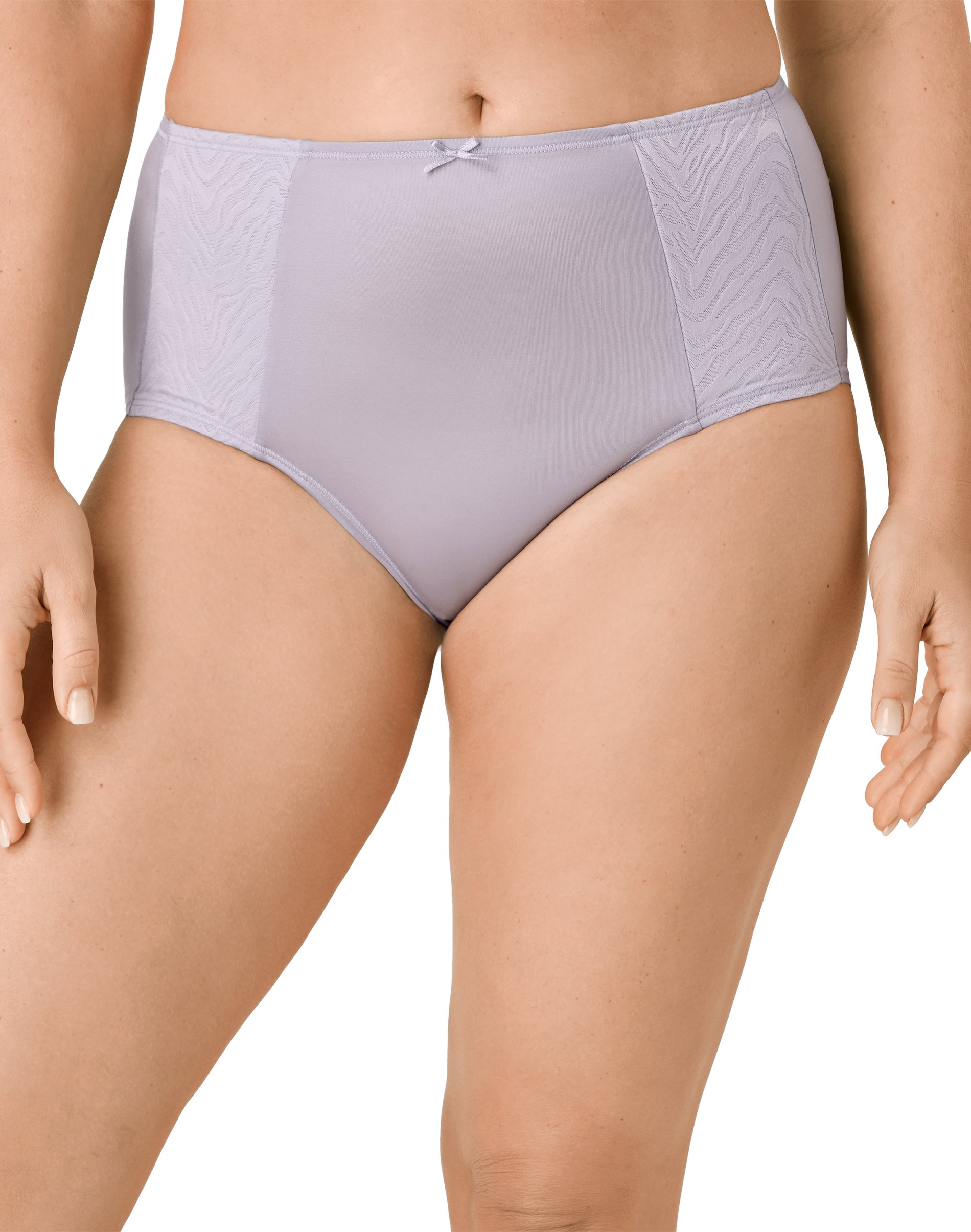Bali Double Support Brief Whisper Violet Zebra 7 Women's