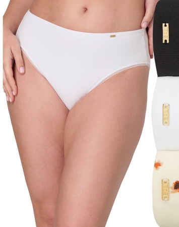 Bali Cotton Collection Hi-Cut Underwear, 3-Pack