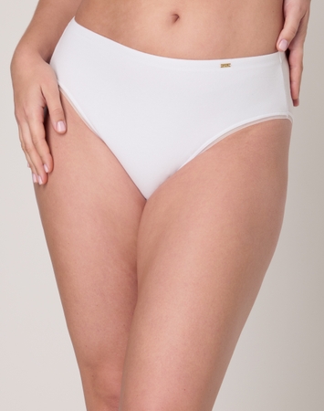 Bali Lux Cotton Essentials Hi-Cut Underwear, Cool Comfort® Cotton Blend