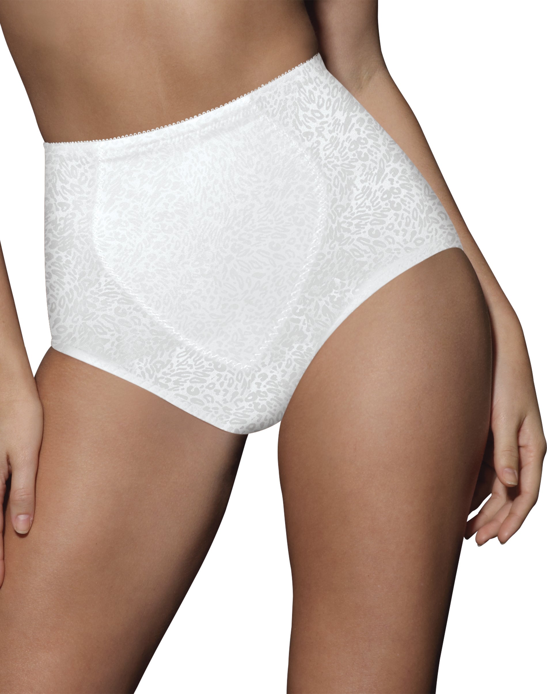 Bali Firm Control Tummy Panel Jacquard Brief | Onehanesplace.com