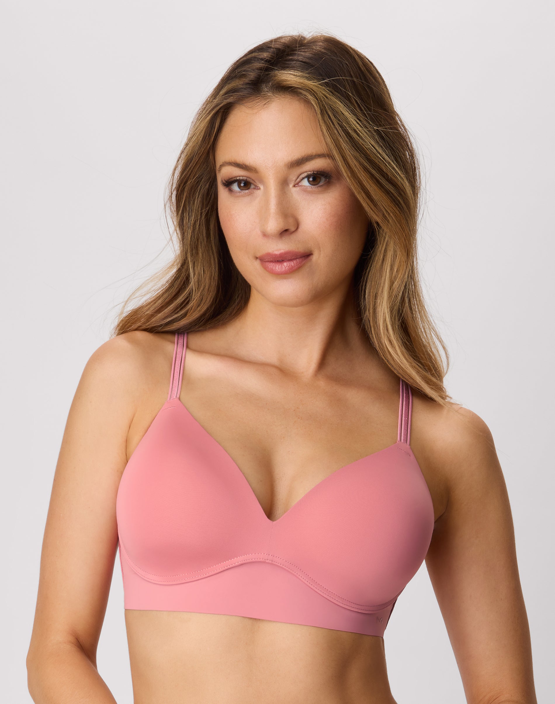 Maidenform Barely There Full Coverage Wireless Bra Terracotta Pink 2XL Women's