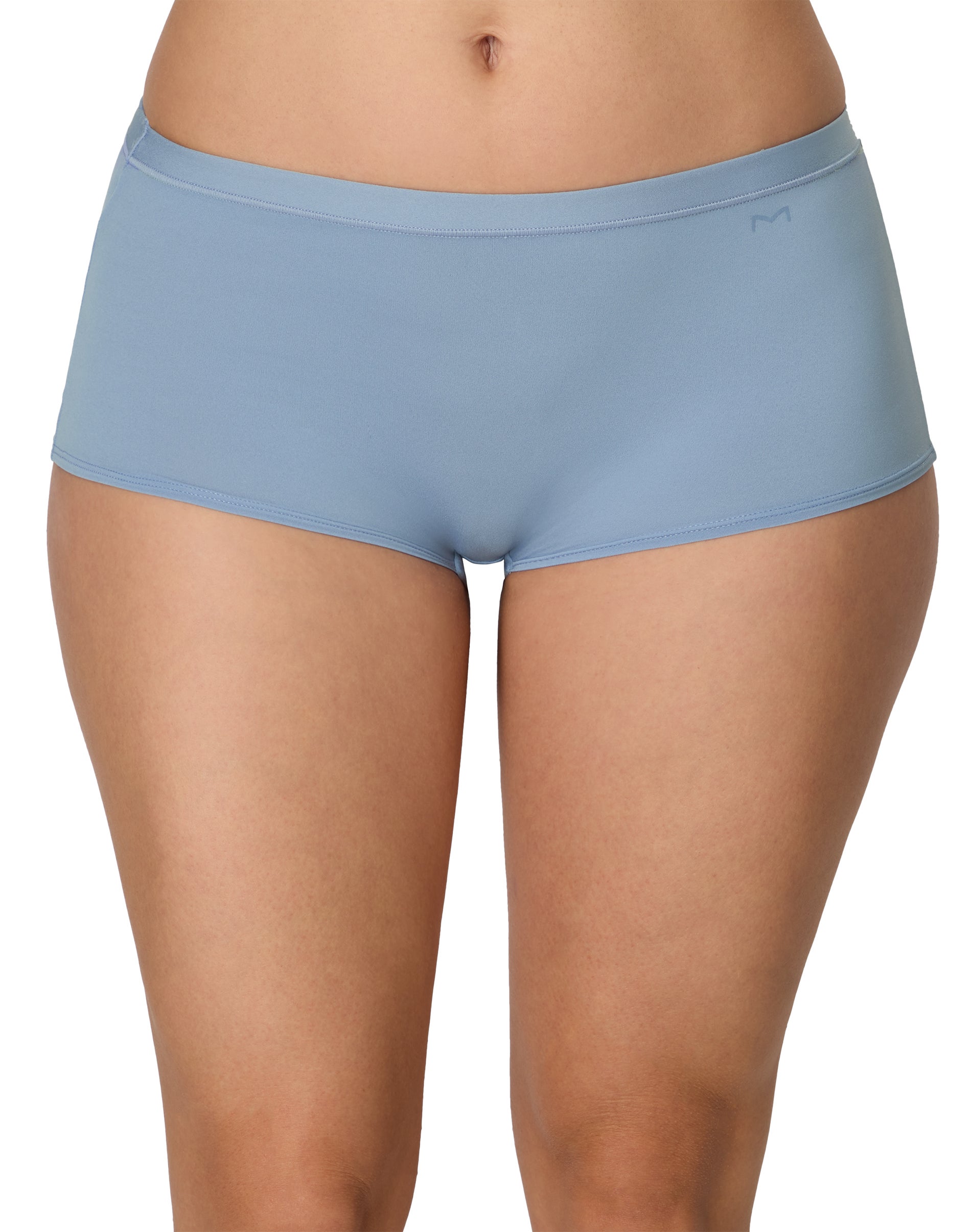 Maidenform Barely There Women's Boyshort, Buttery Soft No Lines Super Stretch Microfiber Jeans Blue S
