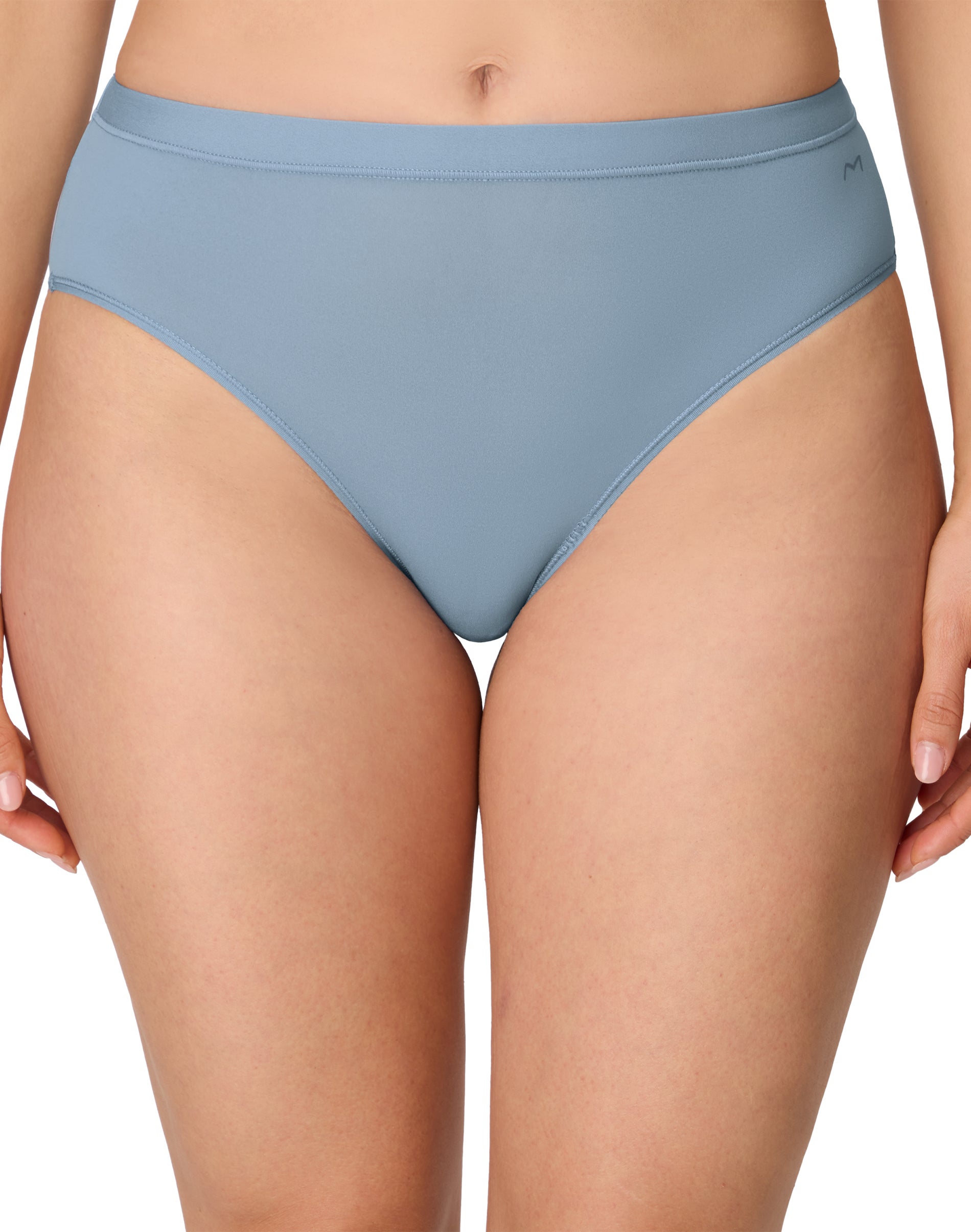 Maidenform Women's Underwear Brief, High-Rise Panties, Buttery Soft, No Visible Panty Lines Jeans Blue S