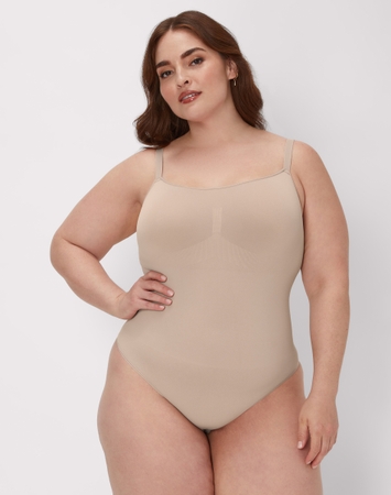 Seamless Tummy Control Shapewear Thong Bodysuit