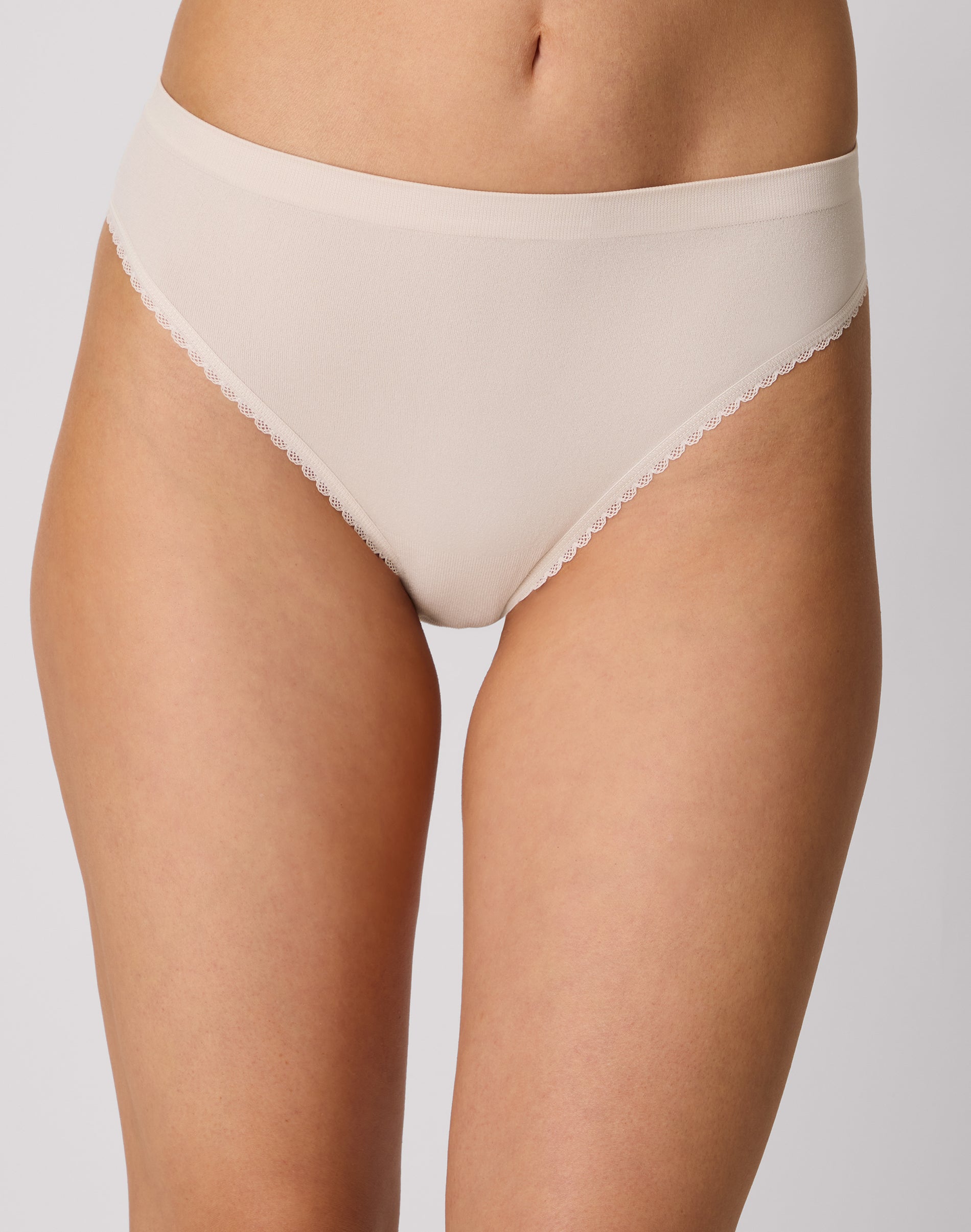 Maidenform Seamless Bikini Beige Bisque XL Women's