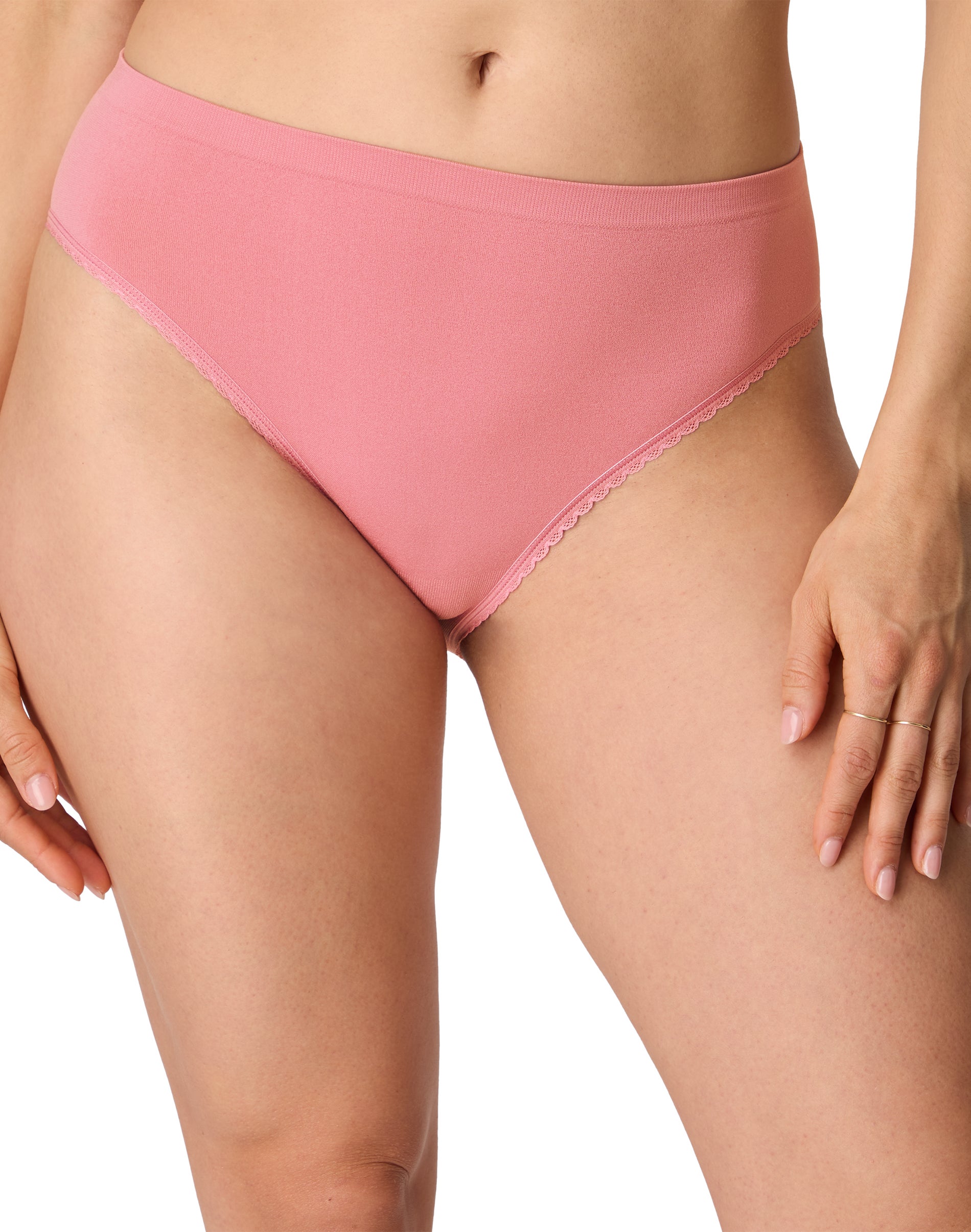 Maidenform High-Cut Brief Terracotta Pink S Women's