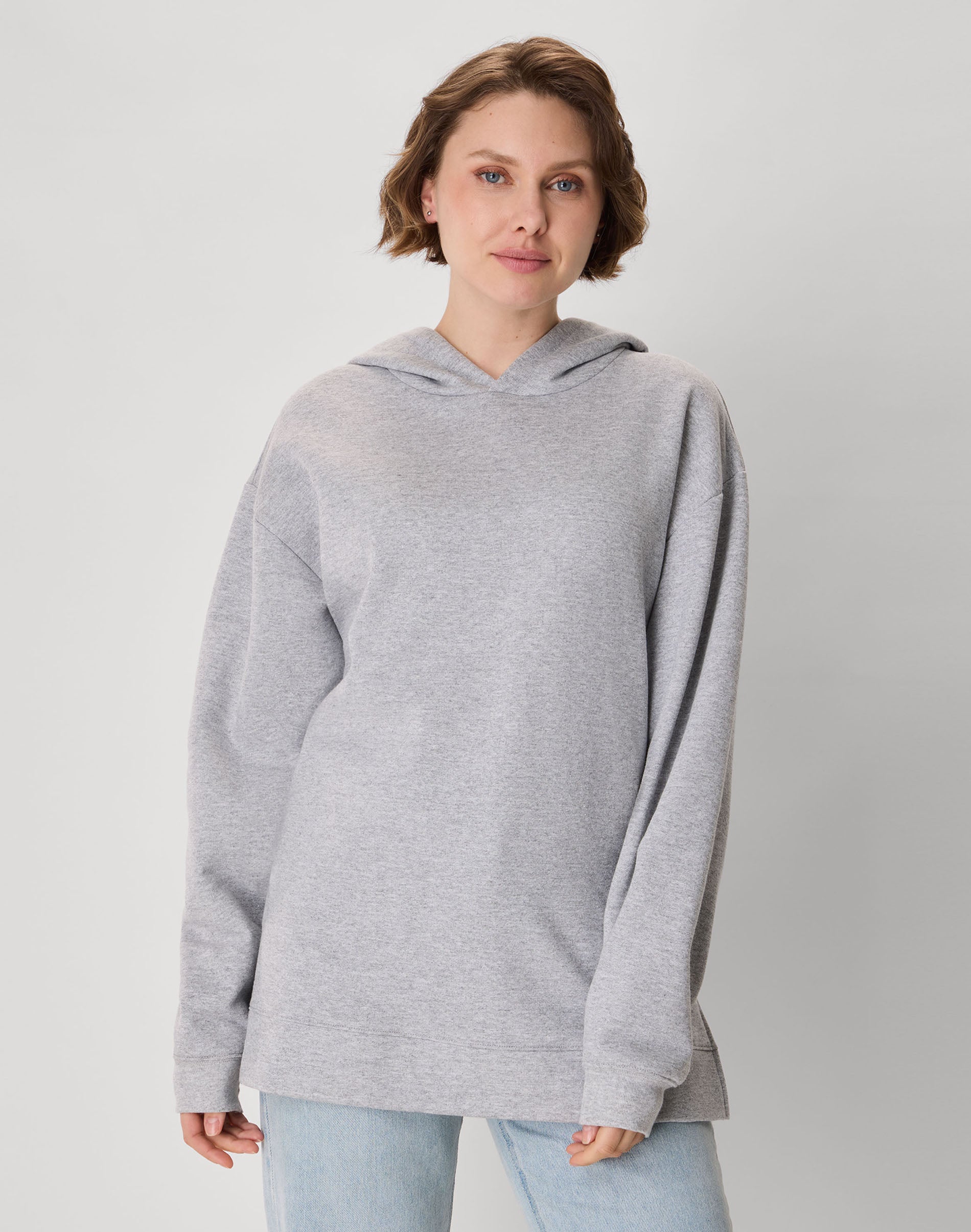 Hanes EcoSmart Women's Fleece Hoodie Light Steel XL