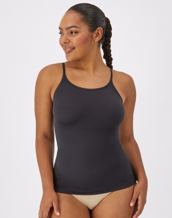 Tummy Control Shapewear Cami Tank Top, Long Length