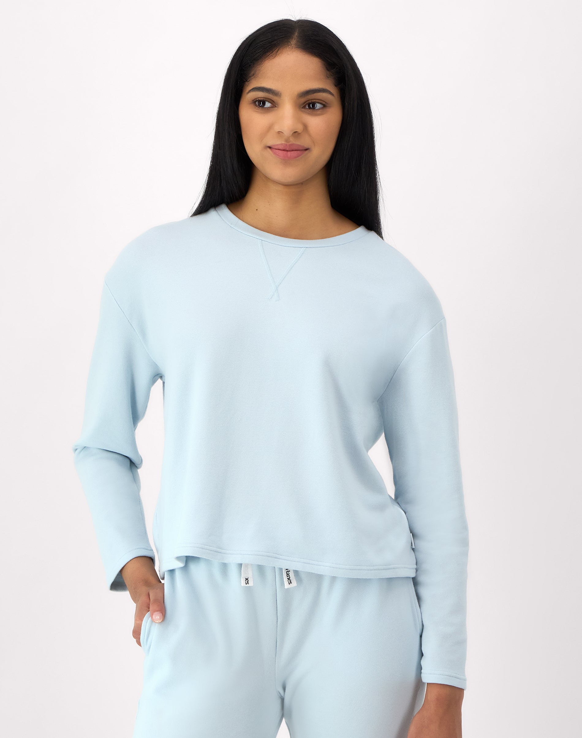 Hanes Originals Comfywear Women's French Terry Crewneck Pullover
