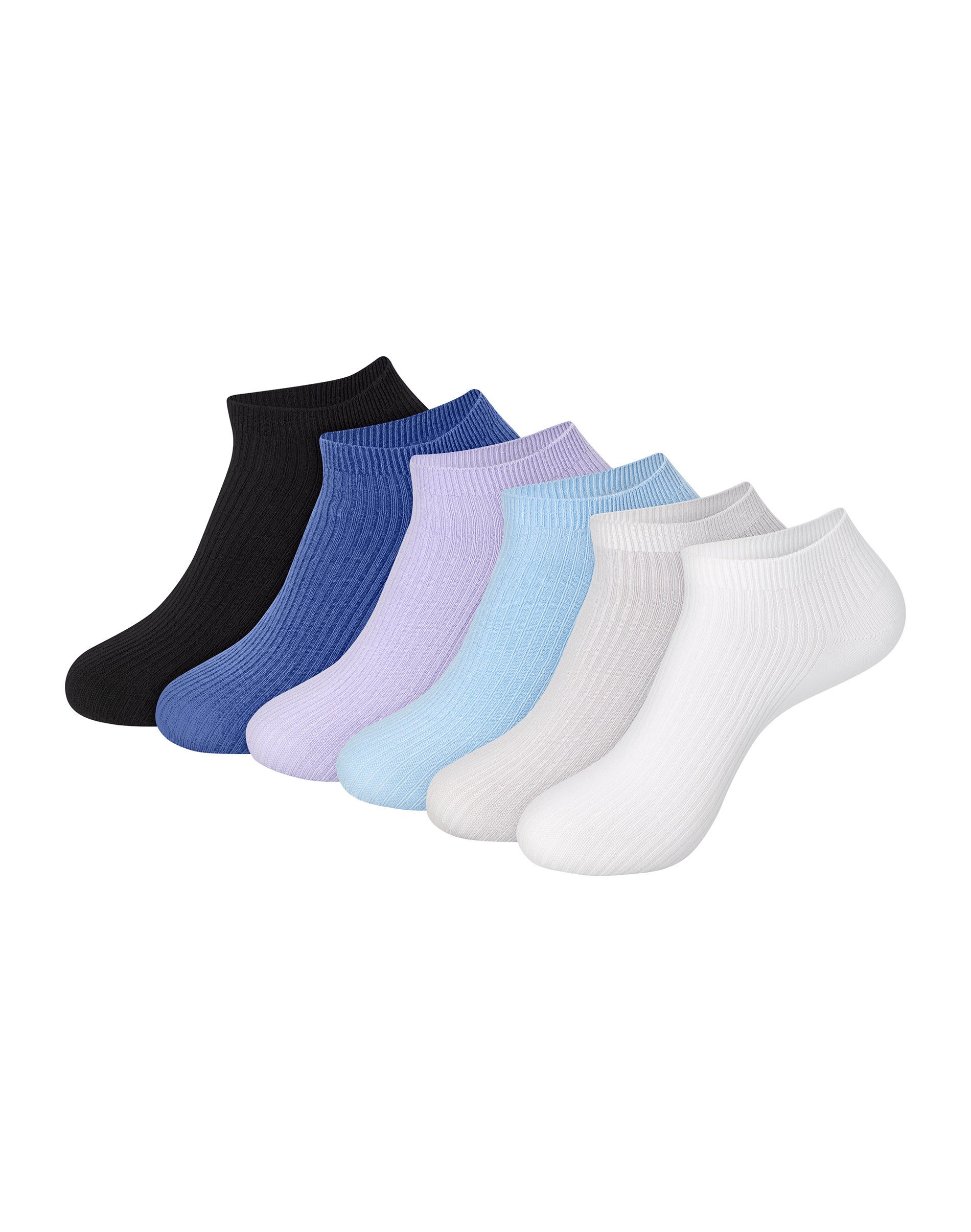 Hanes Originals Women's SuperSoft No Show Socks, 6-Pairs Lavender 5-9