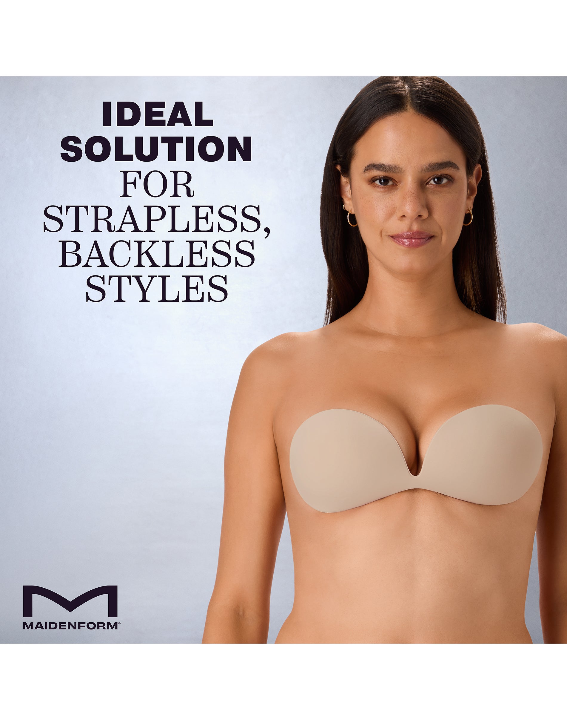 One Hanes Place Maidenform Invisible Adhesive Bra Almond A