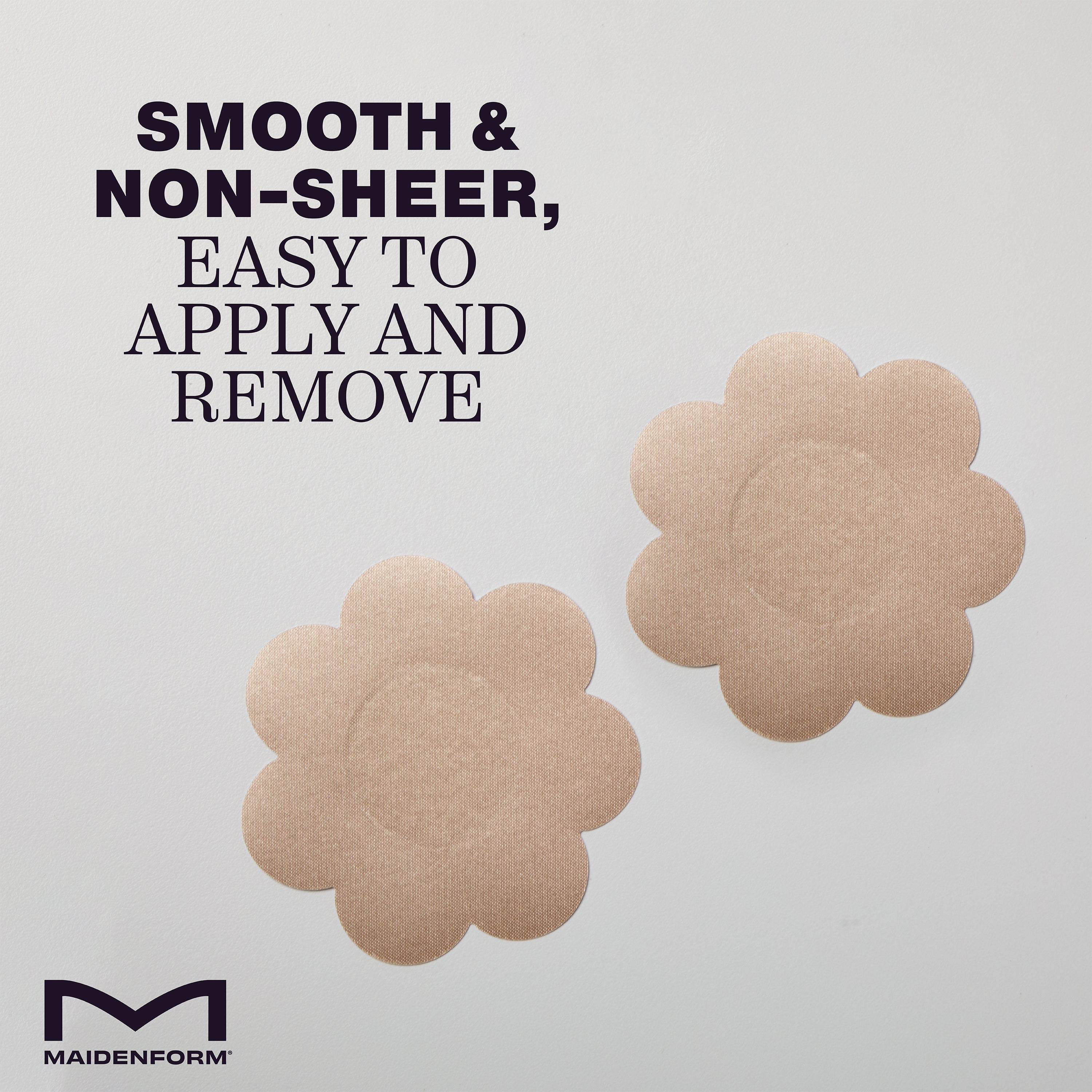 One Hanes Place Maidenform Satin Nipple Covers Sand OS