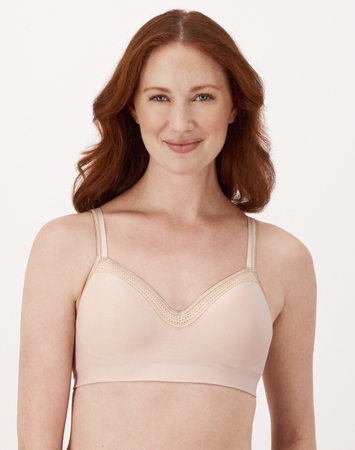 Hanes Foam Evolution Women’s Wireless Bra with SmoothTec Band