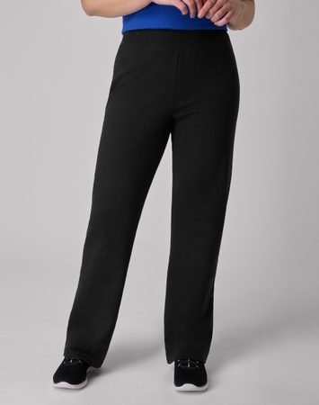 Hanes EcoSmart Women's Fleece Sweatpants with Open Bottom Legs, 30.5"