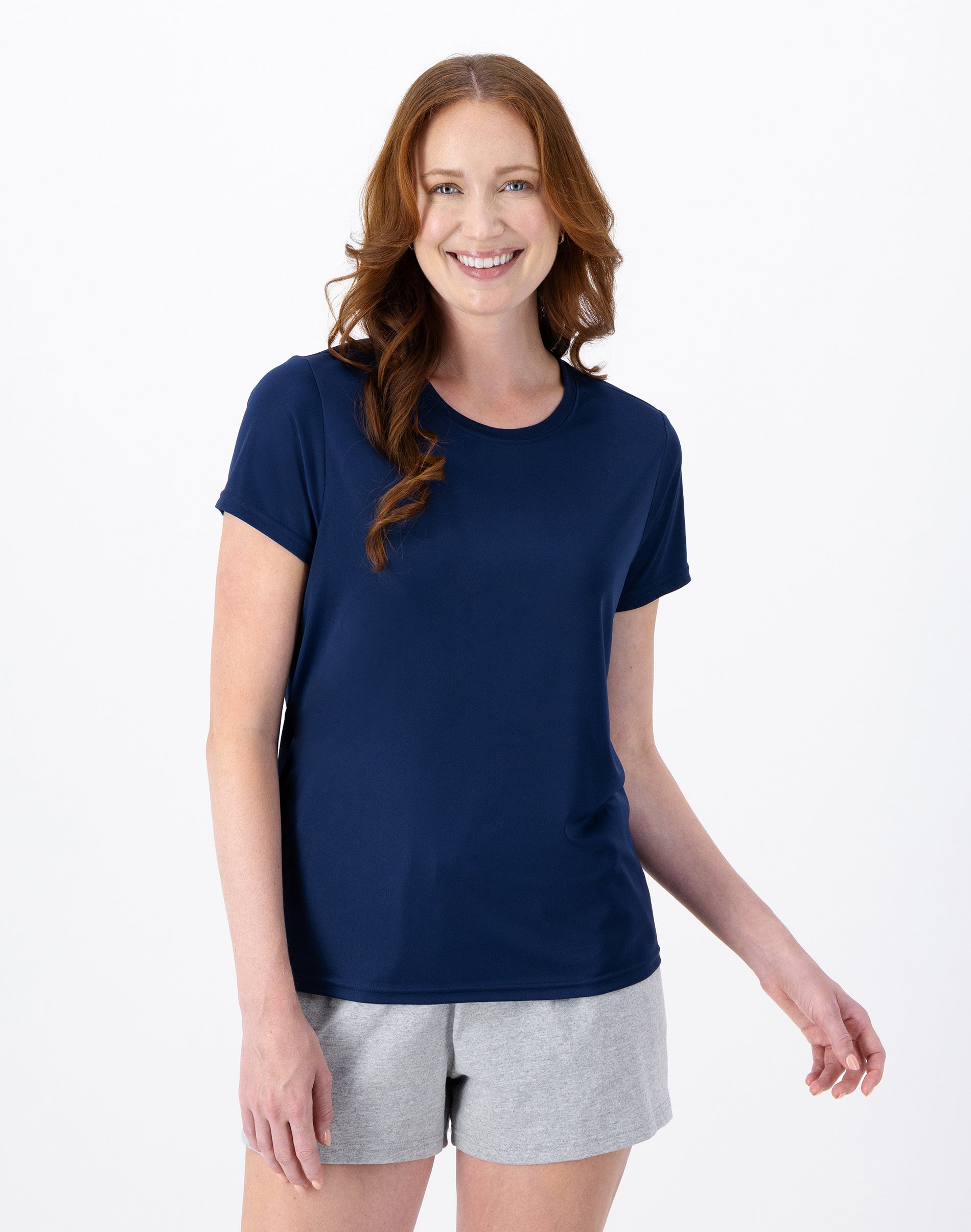 Hanes Sport Cool DRI Women's Performance T-Shirt Navy 2XL