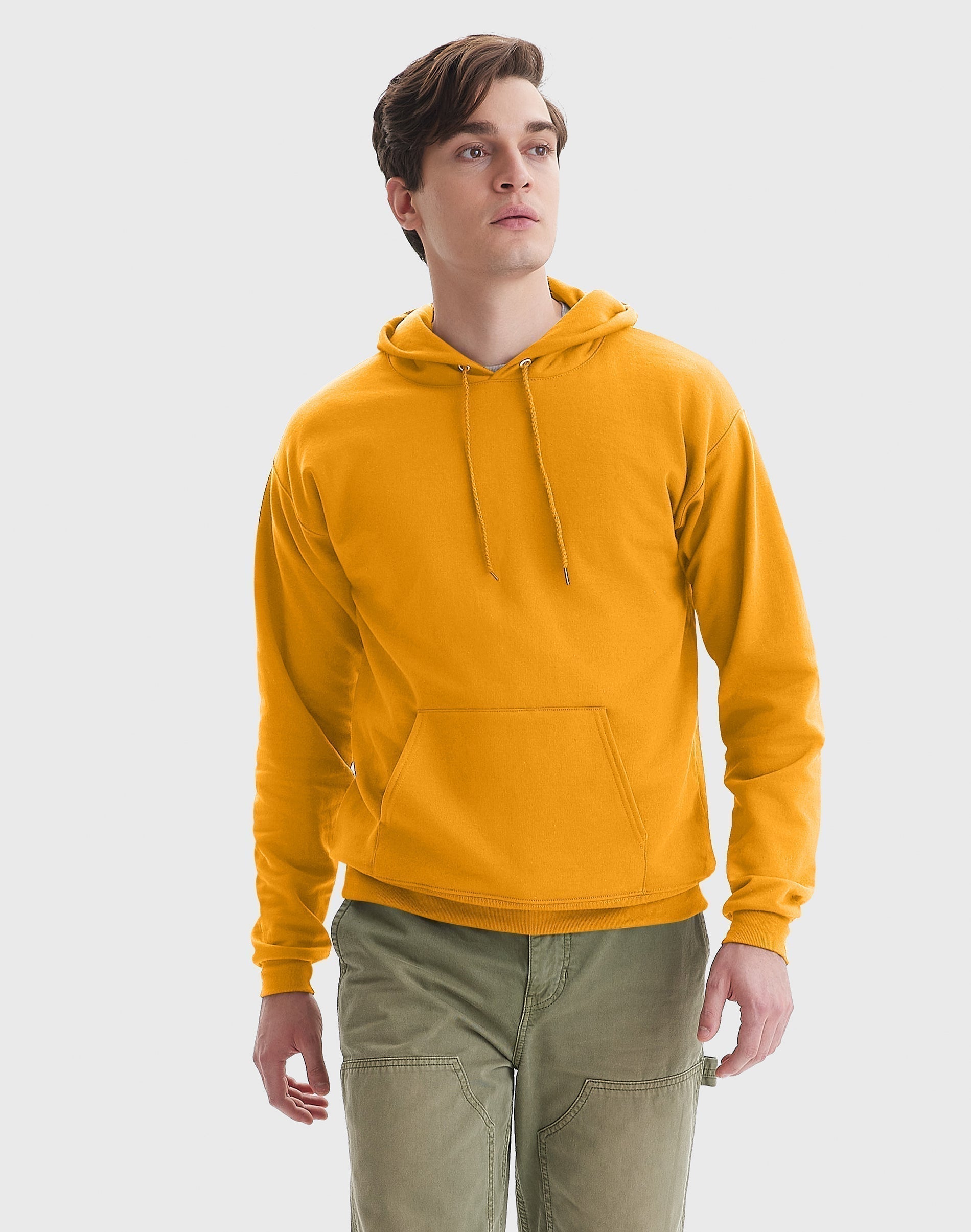 Hanes EcoSmart Men's Fleece Hoodie (Big & Tall Sizes Available) Gold 2XL