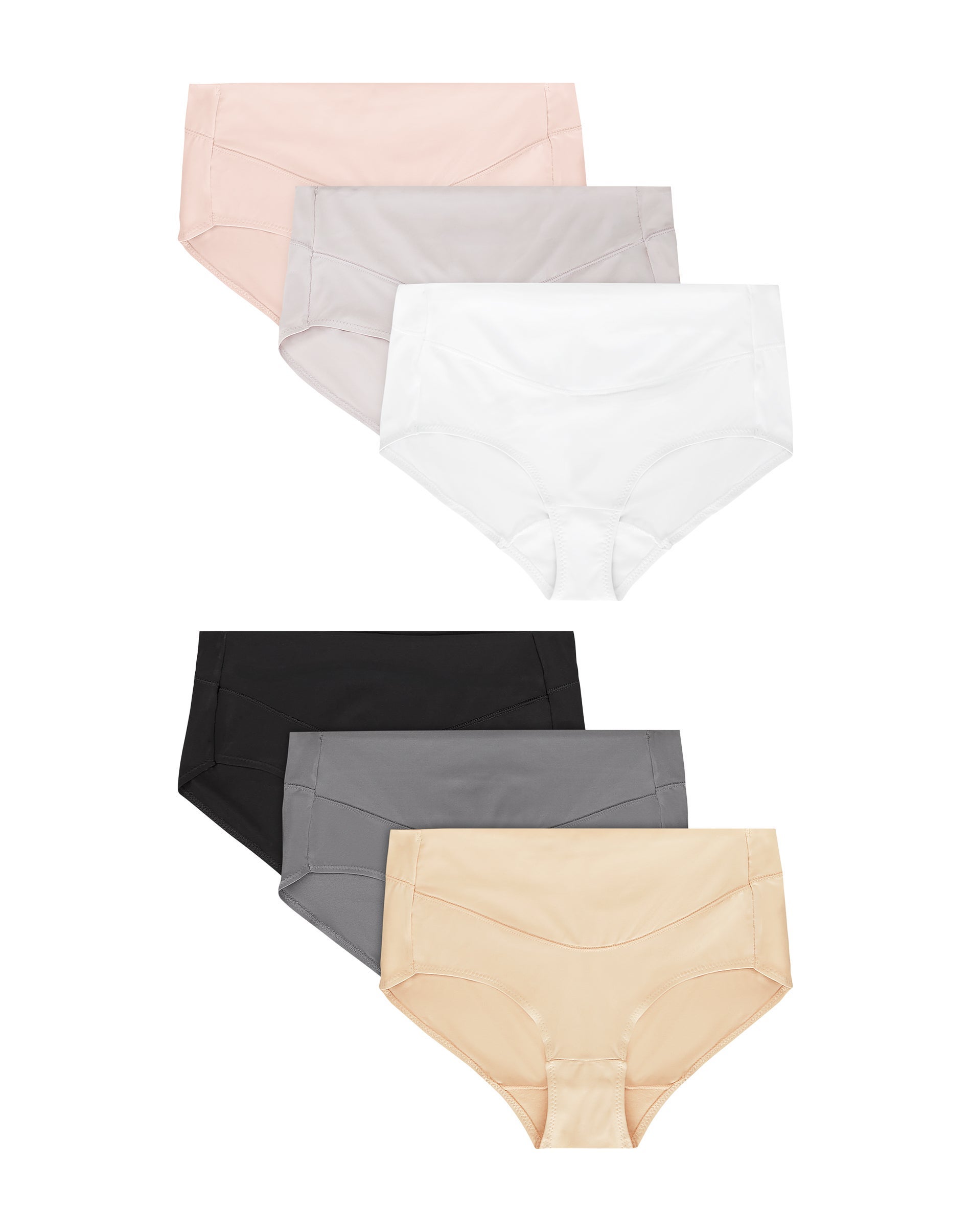 Hanes Women's Microfiber Smooth Brief 6-Pack Assorted