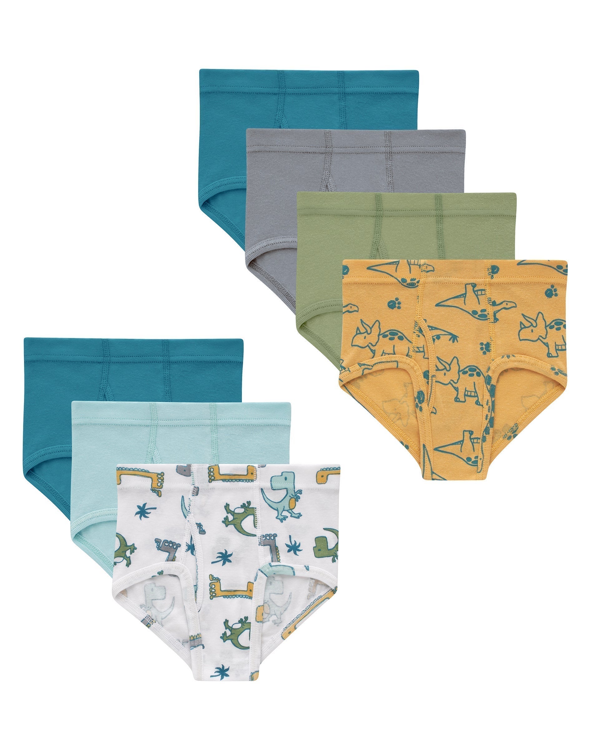 Hanes Pure Comfort Toddler Boys' Underwear Brief, 7-Pack, Organic Cotton Assorted 2T/3T