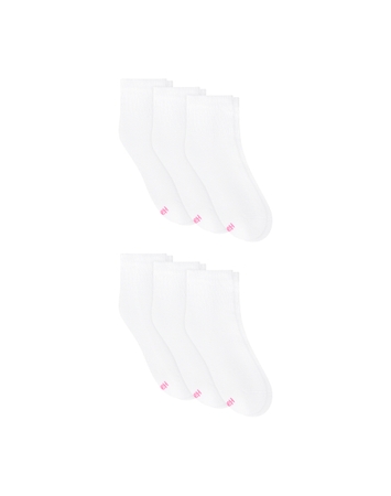 Hanes Ultimate Women's Ankle Socks, Cushioned, 6-Pairs