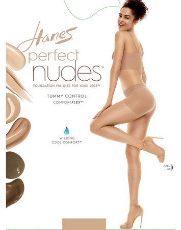 Hanes Perfect Nudes™ Run Resistant Tummy Control Girl Short Hosiery